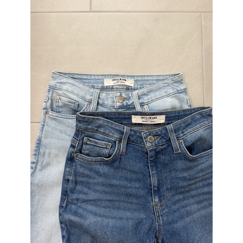 Idyllwind Jeans Women 4 Miranda Lambert Medium Light Wash Bootcut Flare Lot of 2